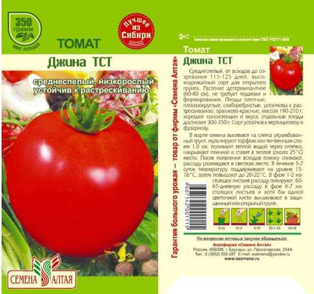 Томат "джина": характеристика и описание сорта, фото, отзывы