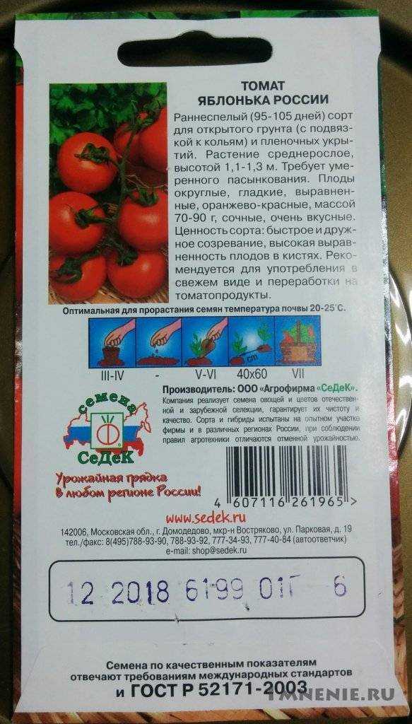 Томат яблонька россии: характеристика и описание сорта, пошаговая инструкция по выращиванию помидоров и советы фермеров
