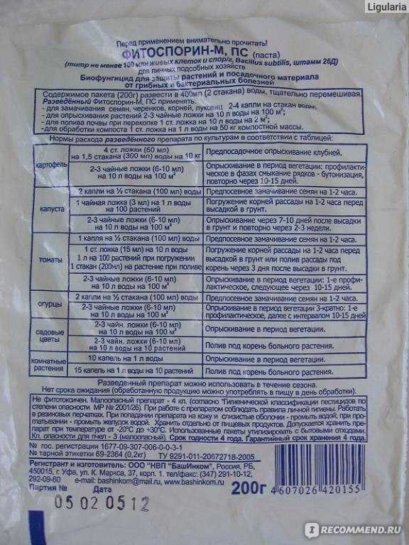 Фитоспорин-м: для чего и как применять, инструкция по обработке рассады, садовых и комнатных растений