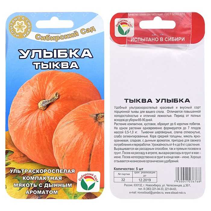 Тыква улыбка: описание и фото, отзывы