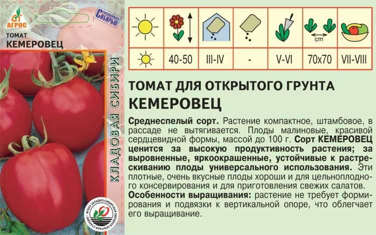 Томат кемеровец: описание сорта, отзывы, фото, характеристика | tomatland.ru