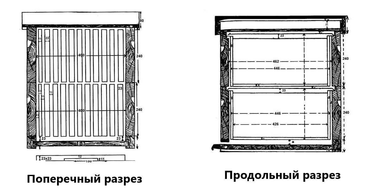 Улей рута на 10 рамок + чертежи