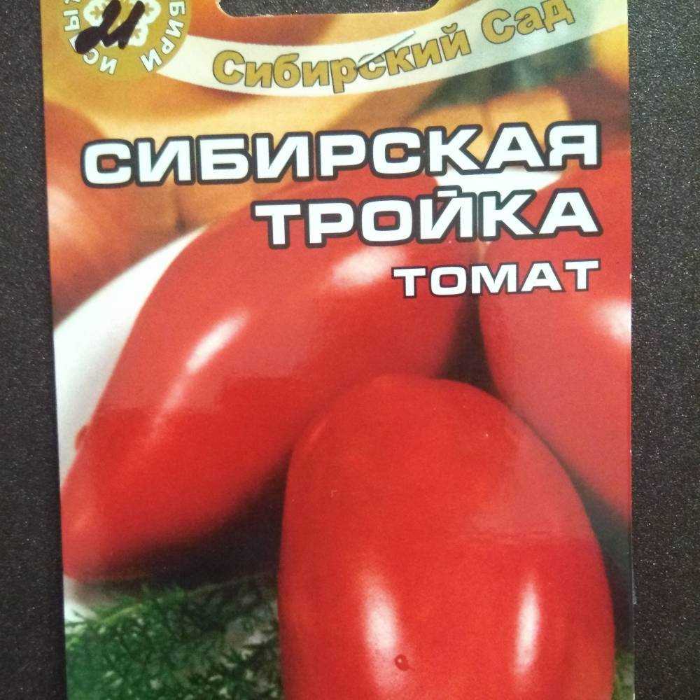 Описание томата сибирская тройка оригинальной продолговатой формы, отзывы и фото, правила выращивания, посадки, ухода, урожайность