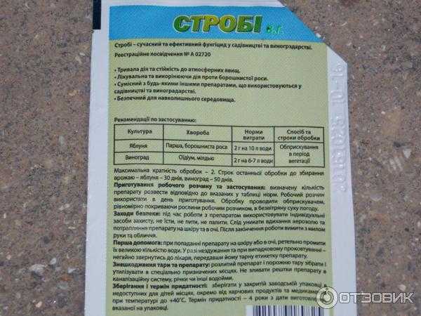 Как использовать препарат строби против грибковых заболеваний